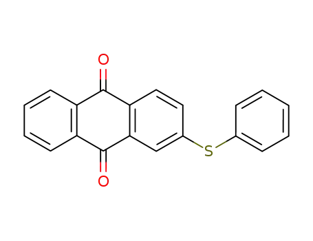 Molecular Structure of 13354-40-0 (2-(Phenylthio)anthraquinone)