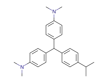 Molecular Structure of 6310-56-1 (4-[(4-dimethylaminophenyl)-(4-propan-2-ylphenyl)methyl]-N,N-dimethyl-a niline)