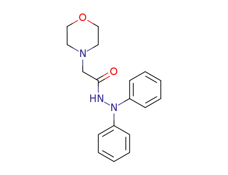 Molecular Structure of 51616-26-3 (4-Morpholineacetic acid, 2,2-diphenylhydrazide)