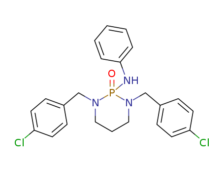 1,3,2-Diazaphosphorin-2(1H)-amine,1,3-bis[(4-chlorophenyl)methyl]tetrahydro-N-phenyl-, 2-oxide