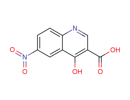 Molecular Structure of 35973-24-1 (6-nitro-4-oxo-1,4-dihydroquinoline-3-carboxylic acid)