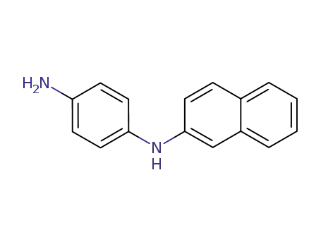 Molecular Structure of 4285-37-4 (N-(naphthalen-2-yl)benzene-1,4-diamine)
