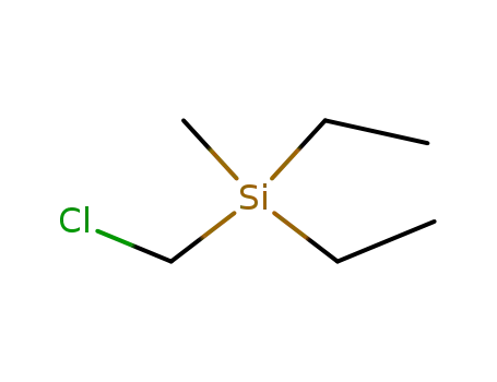 Molecular Structure of 2943-81-9 ((chloromethyl)(diethyl)methylsilane)
