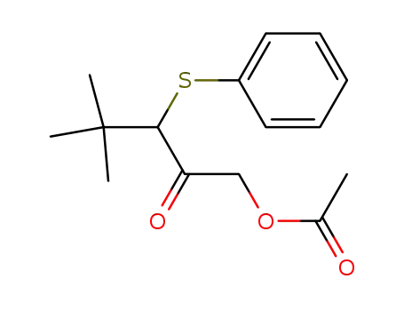 4,4-Dimethyl-2-oxo-3-(phenylsulfanyl)pentyl acetate