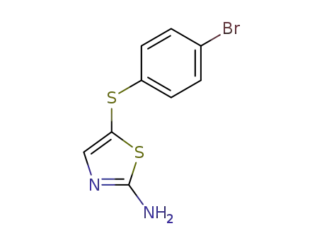 Molecular Structure of 90484-42-7 (5-[(4-BROMOPHENYL)SULFANYL]-1,3-THIAZOL-2-YLAMINE)