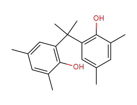 Molecular Structure of 5769-92-6 (Phenol, 2,2'-(1-methylethylidene)bis[4,6-dimethyl-)
