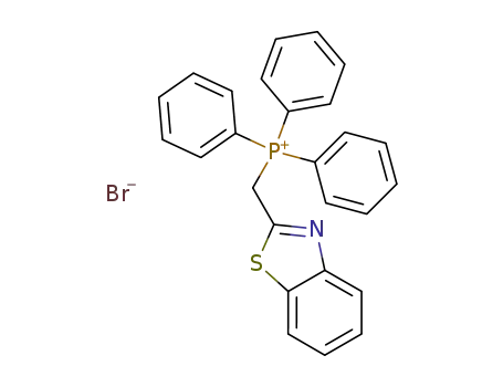 Molecular Structure of 1628-57-5 (Phosphonium, (2-benzothiazolylmethyl)triphenyl-, bromide)