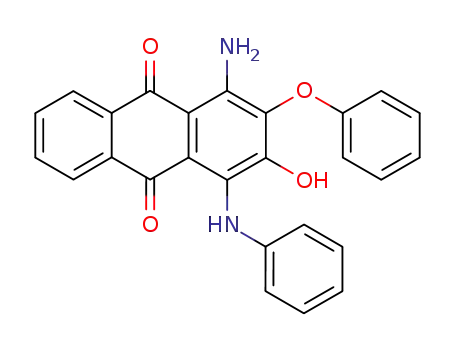 Molecular Structure of 35844-73-6 (1-Amino-3-hydroxy-2-phenoxy-4-phenylamino-anthraquinone)