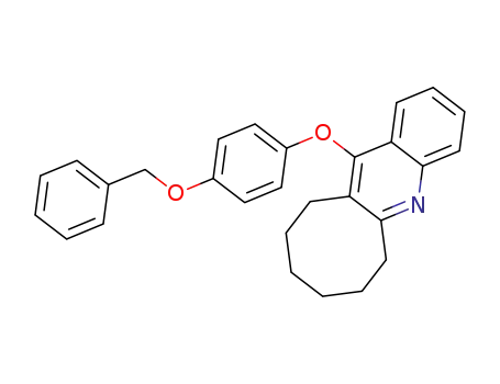 Molecular Structure of 108154-93-4 (12-[4-(benzyloxy)phenoxy]-6,7,8,9,10,11-hexahydrocycloocta[b]quinoline)