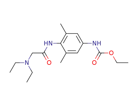 Ethyl 4-(((diethylamino)acetyl)amino)-3,5-dimethylphenylcarbamate