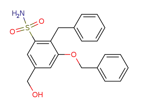 Benzenesulfonamide,
5-(hydroxymethyl)-3-(phenylmethoxy)-2-(phenylmethyl)-