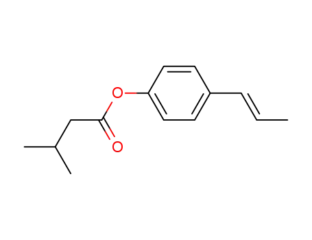 Molecular Structure of 13263-68-8 (Butanoic acid, 3-methyl-, 4-(1-propenyl)phenyl ester)