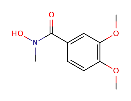 Molecular Structure of 82461-57-2 (Benzamide, N-hydroxy-3,4-dimethoxy-N-methyl-)