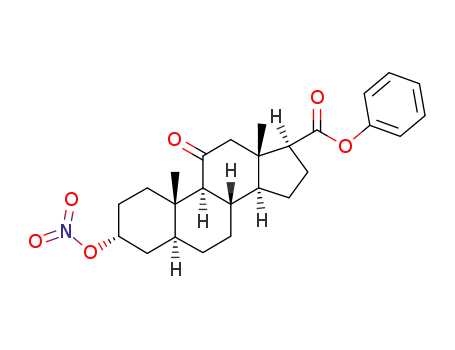 (3R,5S,8S,9S,10S,13S,14S,17S)-10,13-Dimethyl-3-nitrooxy-11-oxo-hexadecahydro-cyclopenta[a]phenanthrene-17-carboxylic acid phenyl ester