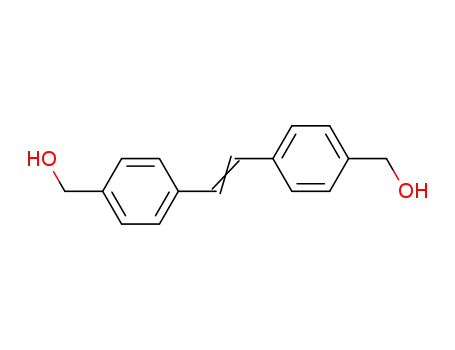 Molecular Structure of 101168-88-1 (4,4'-(1,2-Ethenediyl)bis-benzenemethanol)