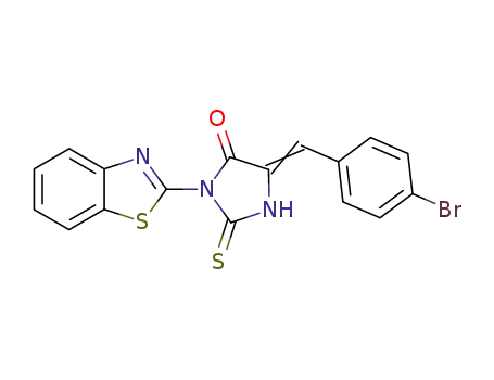 3-benzothiazol-2-yl-5-(4-bromo-benzylidene)-2-thioxo-imidazolidin-4-one