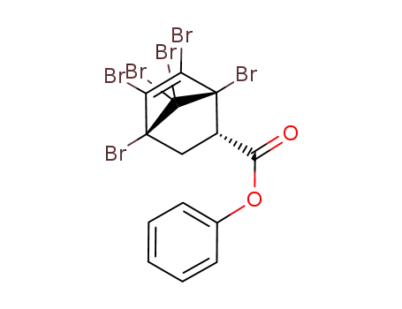 Molecular Structure of 114521-78-7 (Bicyclo[2.2.1]hept-5-ene-2-carboxylic acid, 1,4,5,6,7,7-hexabromo-,
phenyl ester, endo-)