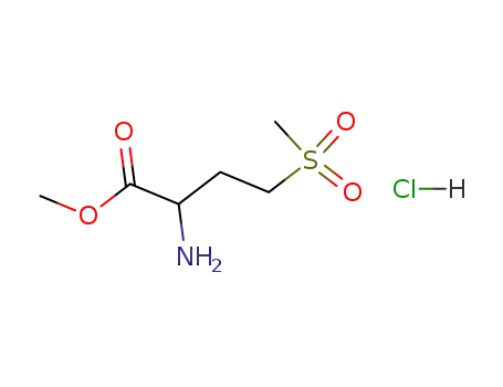 Molecular Structure of 139974-52-0 (methyl DL-2-amino-4-(methylsulfonyl)butanoate hydrochloride)