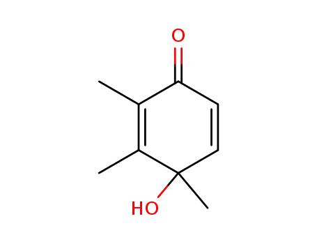 Molecular Structure of 74894-32-9 (4-Hydroxy-2,3,4-trimethyl-cyclohexa-2,5-dienone)