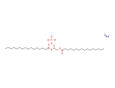 Molecular Structure of 71065-87-7 (L-BETA,GAMMA-DIPALMITOYL-ALPHA-PHOSPHATIDIC ACID DISODIUM SALT)