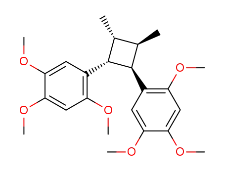 Benzene,1,1'-[(1R,2R,3R,4R)-3,4-dimethyl-1,- 2-cyclobutanediyl]bis[2,4,5-trimethoxy-,rel- 
