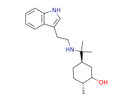 129350-17-0,Cyclohexanol,5-[1-[[2-(1H-indol-3-yl)ethyl]amino]-1-methylethyl]-2-methyl- (9CI),(+)-Fruticosoline;Deoxohydroxyfruticosonine; Fruticosoline