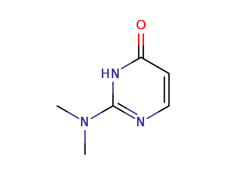 Molecular Structure of 1635-28-5 (2-(DIMETHYLAMINO)-4(1H)-PYRIMIDINONE)