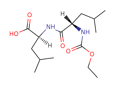 Molecular Structure of 104856-38-4 (L-Leucine, N-[N-(ethoxycarbonyl)-L-leucyl]-)