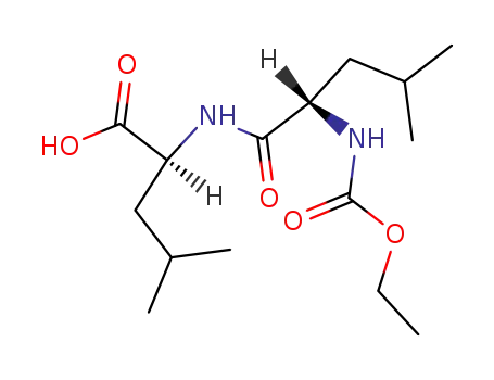 Molecular Structure of 104856-38-4 (L-Leucine, N-[N-(ethoxycarbonyl)-L-leucyl]-)