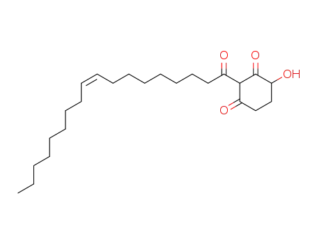 Molecular Structure of 94497-68-4 (1,3-Cyclohexanedione, 4-hydroxy-2-(1-oxo-9-octadecenyl)-, (Z)-)