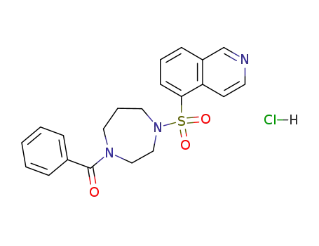 1H-1,4-Diazepine, 1-benzoylhexahydro-4-(5-isoquinolinylsulfonyl)-,
monohydrochloride