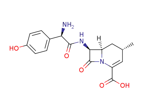(4S,6R,7S)-7-[(R)-2-Amino-2-(4-hydroxy-phenyl)-acetylamino]-4-methyl-8-oxo-1-aza-bicyclo[4.2.0]oct-2-ene-2-carboxylic acid
