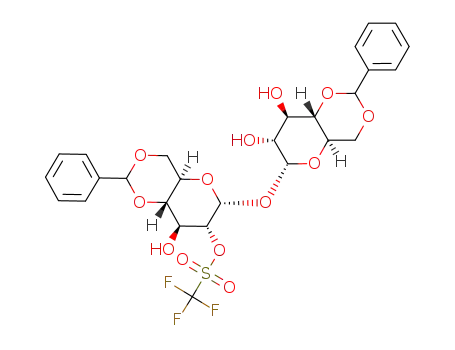 4,6:4',6'-di-O-benzylidene-2-O-(trifluoromethylsulfonyl)-α,α-trehalose