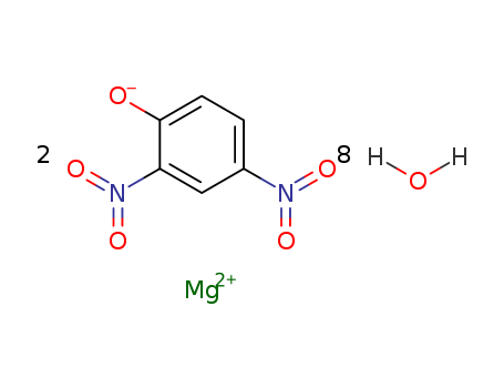 Molecular Structure of 106392-69-2 (Phenol, 2,4-dinitro-, magnesium salt, octahydrate)