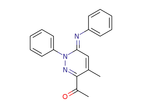1-[(6E)-4-methyl-1-phenyl-6-(phenylimino)-1,6-dihydropyridazin-3-yl]ethanone
