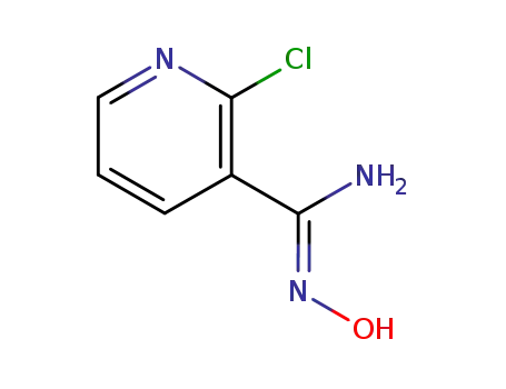 Molecular Structure of 468068-58-8 (2-Chloro-N-hydroxy-3-pyridinecarboximidamide)