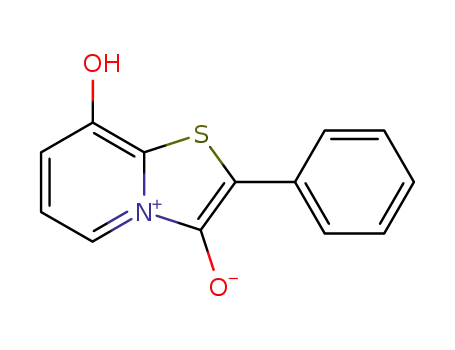 Molecular Structure of 35143-57-8 (8-hydroxy-2-phenyl[1,3]thiazolo[3,2-a]pyridin-4-ium-3-olate)