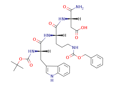 129594-05-4,tert-butyloxycarbonyl-tryptophyl-benzyloxycarbonyl-ornithyl-aspartamide,tert-butyloxycarbonyl-tryptophyl-benzyloxycarbonyl-ornithyl-aspartamide