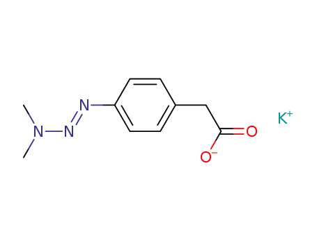 Molecular Structure of 138559-69-0 (Benzeneacetic acid, 4-(3,3-dimethyl-1-triazenyl)-, potassium salt)