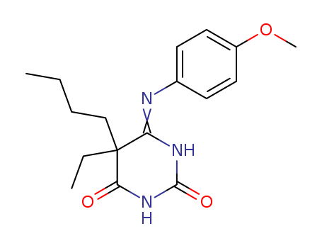 105891-79-0,5-butyl-5-ethyl-6-[(4-methoxyphenyl)amino]pyrimidine-2,4(3H,5H)-dione,