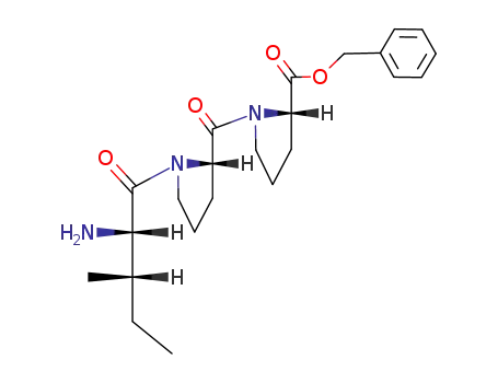 Molecular Structure of 56610-44-7 (L-Proline, 1-(1-L-isoleucyl-L-prolyl)-, phenylmethyl ester)