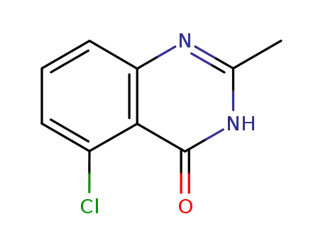 Molecular Structure of 19407-56-8 (5-CHLORO-2-METHYLQUINAZOLIN-4(3H)-ONE)