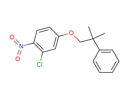 Benzene, 2-chloro-4-(2-methyl-2-phenylpropoxy)-1-nitro-