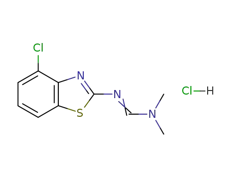 Methanimidamide, N'-(4-chloro-2-benzothiazolyl)-N,N-dimethyl-,
monohydrochloride