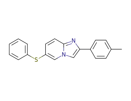 Imidazo[1,2-a]pyridine, 2-(4-methylphenyl)-6-(phenylthio)-
