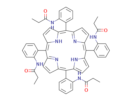 86727-60-8,3,1-meso-tetrakis(2-propionamidophenyl)porphyrin,Propanamide,N,N',N'',N'''-(21H,23H-porphine-5,10,15,20-tetrayltetra-2,1-phenylene)tetrakis-,stereoisomer;meso-tetrakis(o-propionamidophenyl)porphyrin;3,1-meso-Tetrakis(2-propionamidophenyl)porphyrin;3,1-Tpro;3,1-Mtpap;