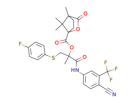 (1R,4S)-(R)-BicalutaMide Sulfide CaMphanic Acid Ester