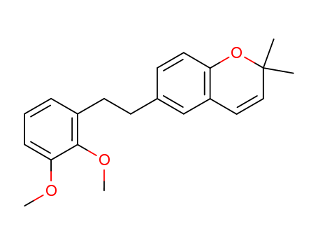 Molecular Structure of 106235-41-0 (2H-1-Benzopyran, 6-[2-(2,3-dimethoxyphenyl)ethyl]-2,2-dimethyl-)