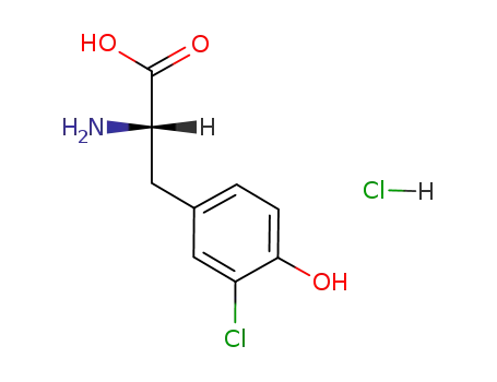 Molecular Structure of 35608-63-0 (3-CHLORO-L-TYROSINE HYDROCHLORIDE)