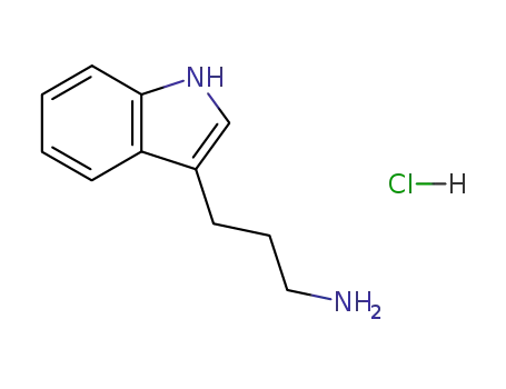 Molecular Structure of 18237-15-5 (3-(1H-indol-3-yl)propan-1-aminium chloride)